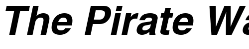 Font : Helvetica-BoldOblique 2 Custom Text : The Pirate Way Test your own text here Click to download or to view this font on a tshirt that can be custom printed in Bali